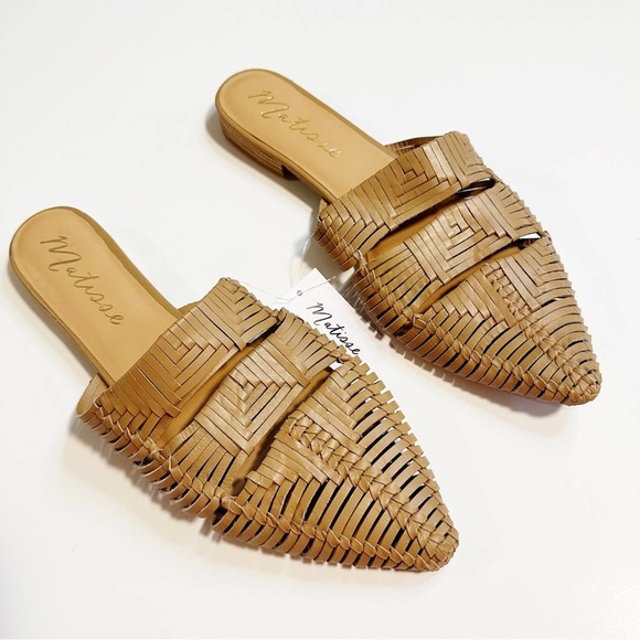 Matisse Shoes - Anthropologie Matisse NWT East End Woven Mule Flat Sandal